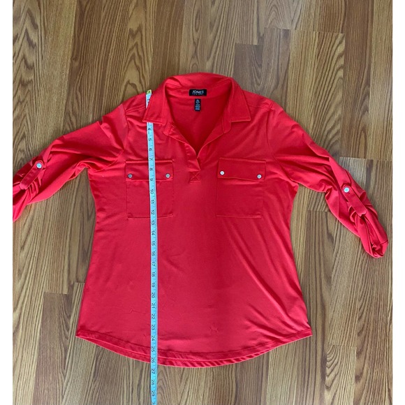 Women’s Salmon Color Jones New York Shirt - Picture 8 of 10